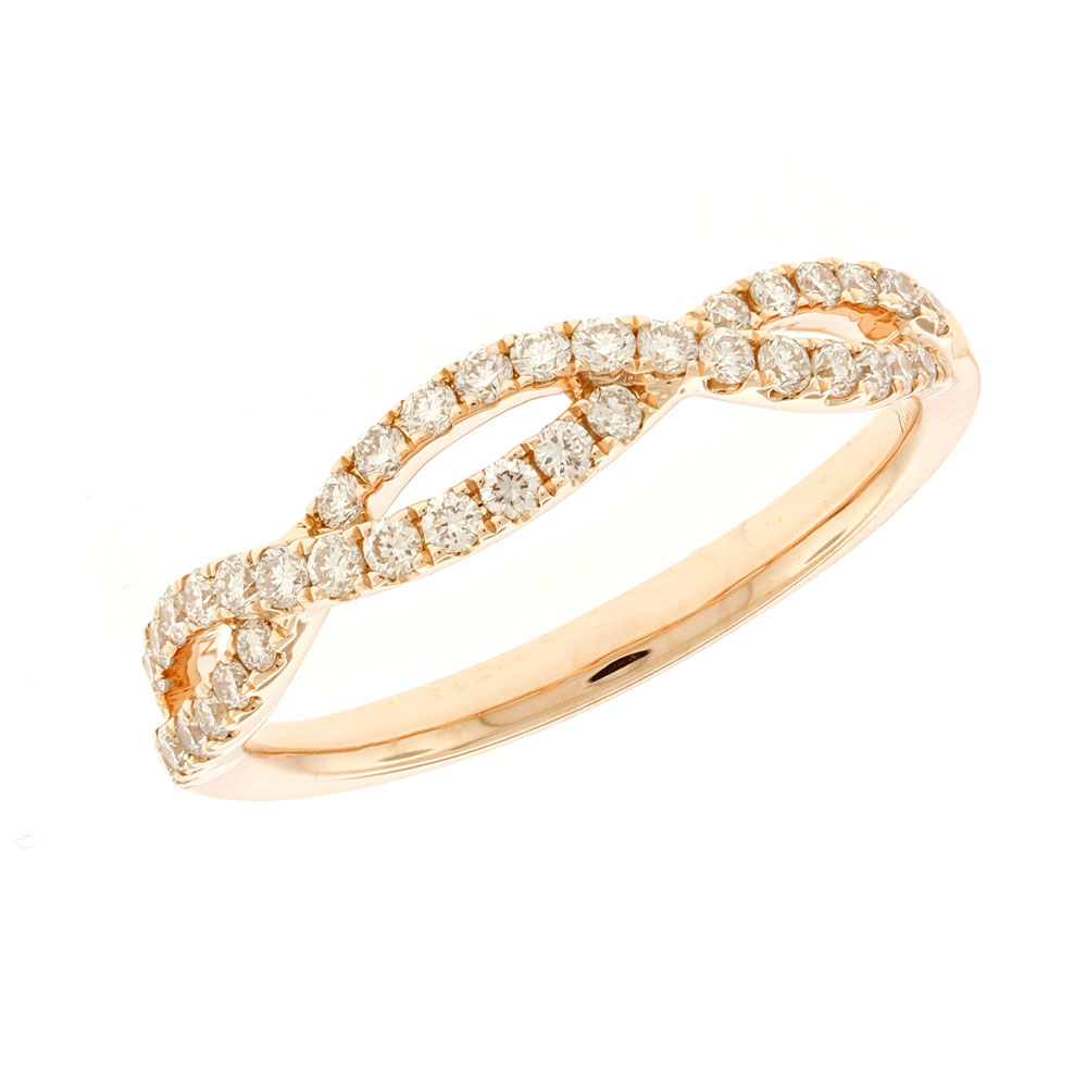 RoseGold Womens Stackable Ring Set |